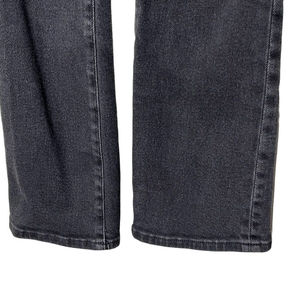 Madewell Cali Demi Boot Jeans Women's 23 Black Denim‎ Cropped Stretch Casual - Picture 5 of 12